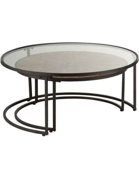 Table Basse moderne Gigogne Originale Ronde J Line - 4
