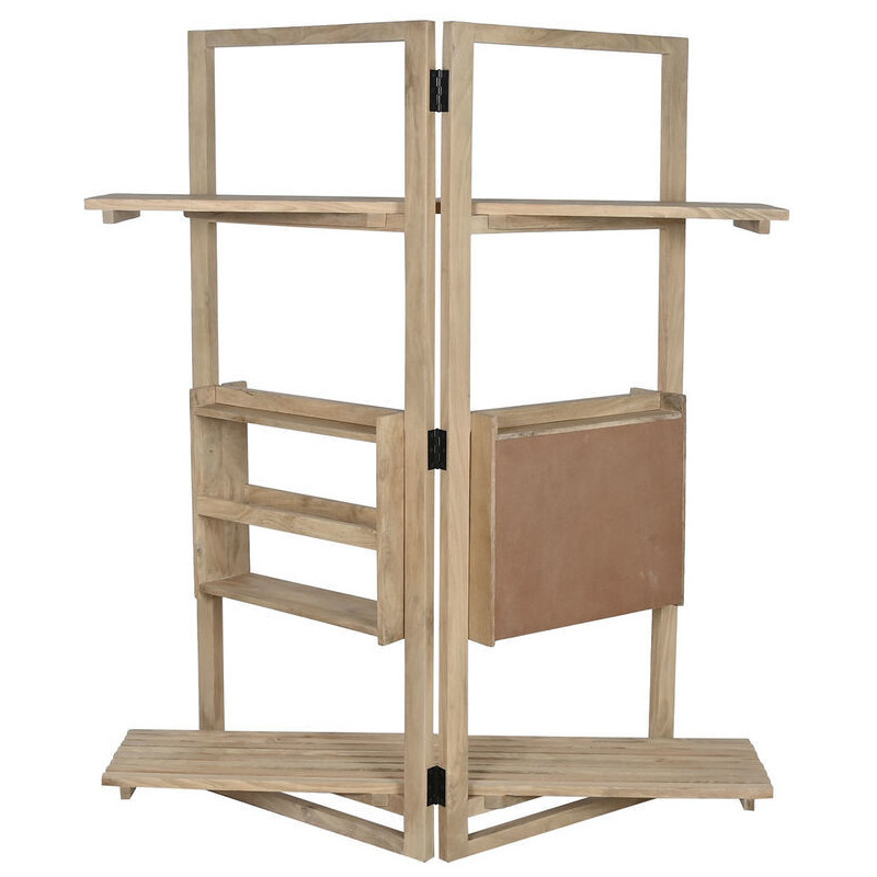 Étagère design scandinave 5 niveaux en Bois de manguier Naturel Eleanor - 2