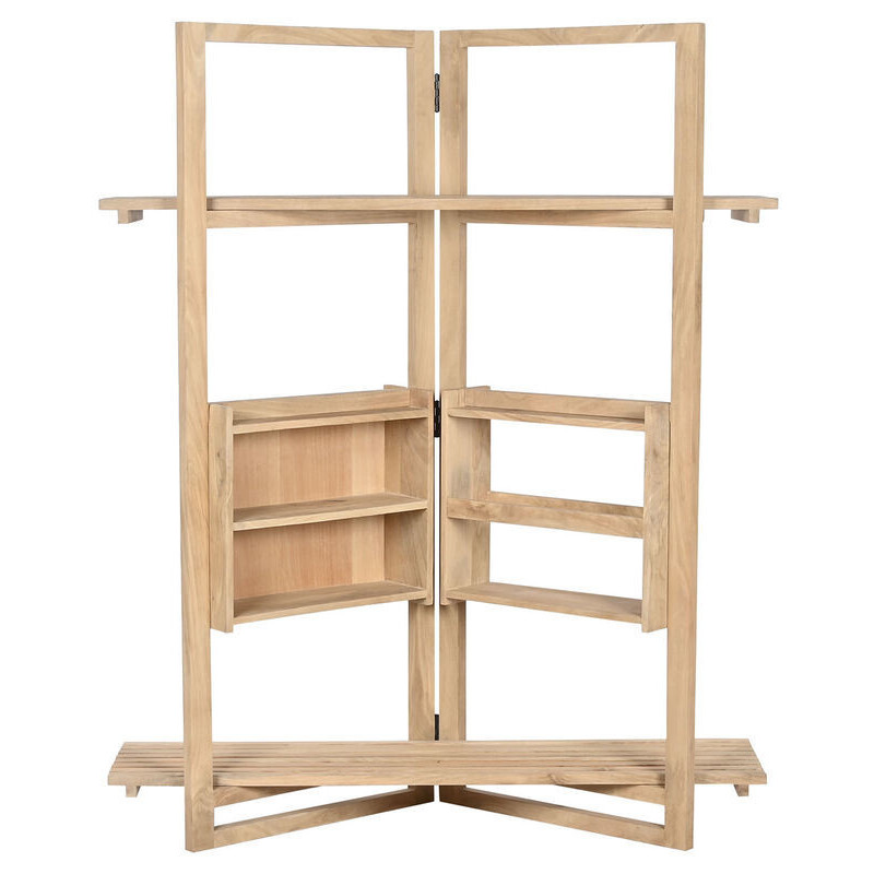 Étagère design scandinave 5 niveaux en Bois de manguier Naturel Eleanor - 6