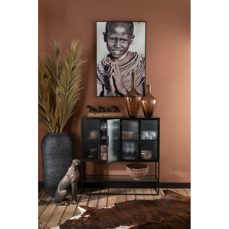 Tapis Peau de vache Cow en Cuir véritable Marron 190x230 - 2