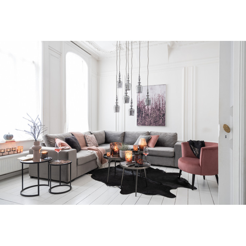 Tapis Peau de vache Cow en cuir véritable Noir 190x230 - 3