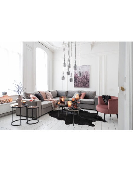 Tapis Peau de vache Cow en cuir véritable Noir 190x230 - 3