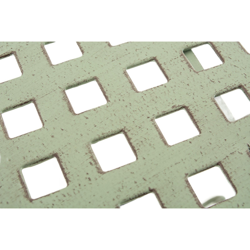 Table pour terrasse Ronde 2 personnes en Fer forgé Vert vieilli Maggy - 6