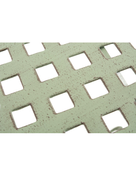 Table pour terrasse Ronde 2 personnes en Fer forgé Vert vieilli Maggy - 6