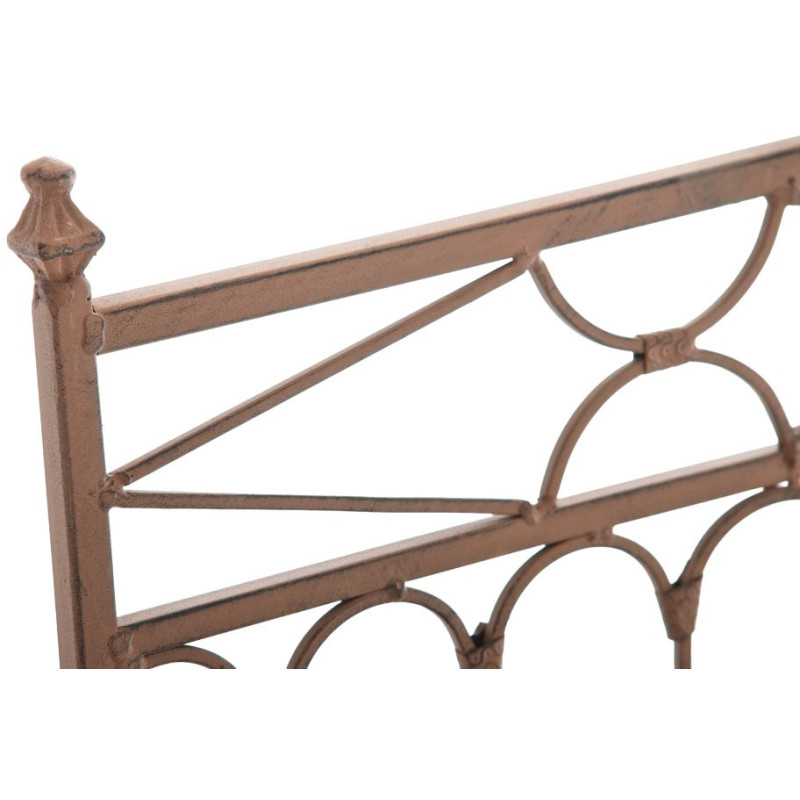 Chaise de jardin pliante en Fer forgé Marron vieilli Aleesha - 5