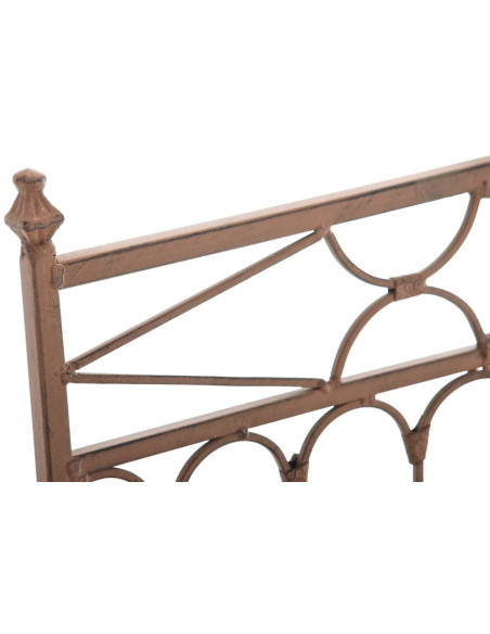 Chaise de jardin pliante en Fer forgé Marron vieilli Aleesha - 5