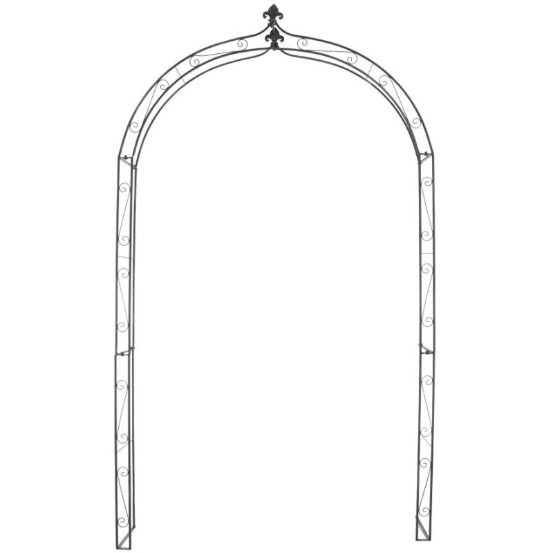Arche de jardin style Art déco en Fer forgé Bronze Lucia - 2