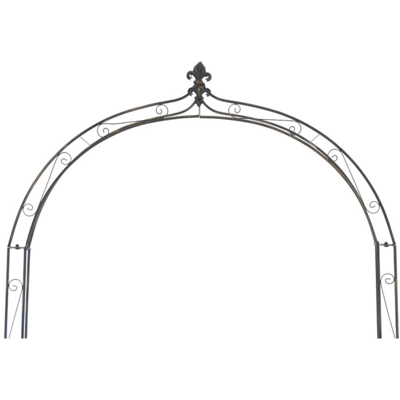Arche de jardin style Art déco en Fer forgé Bronze Lucia - 4