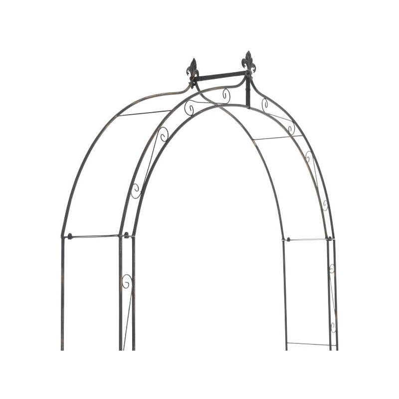 Arche de jardin style Art déco en Fer forgé Bronze Lucia - 5