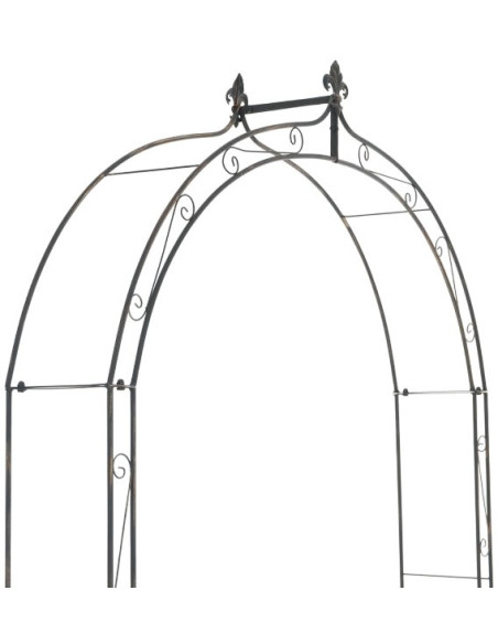Arche de jardin style Art déco en Fer forgé Bronze Lucia - 5