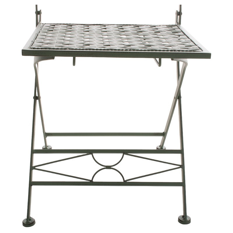 Chaise de jardin pliante en Fer forgé Vert vieilli Aleesha - 4