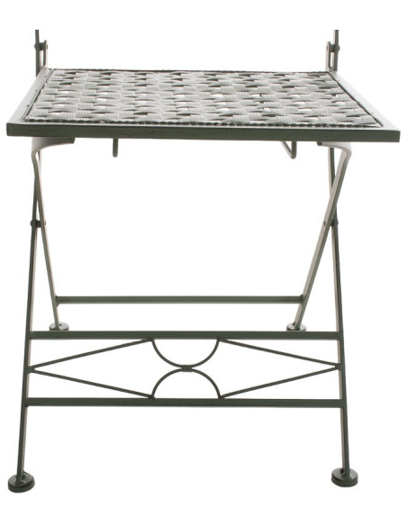 Chaise de jardin pliante en Fer forgé Vert vieilli Aleesha - 4