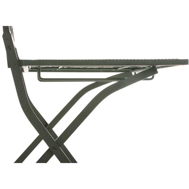 Chaise de jardin pliante en Fer forgé Vert vieilli Aleesha - 5
