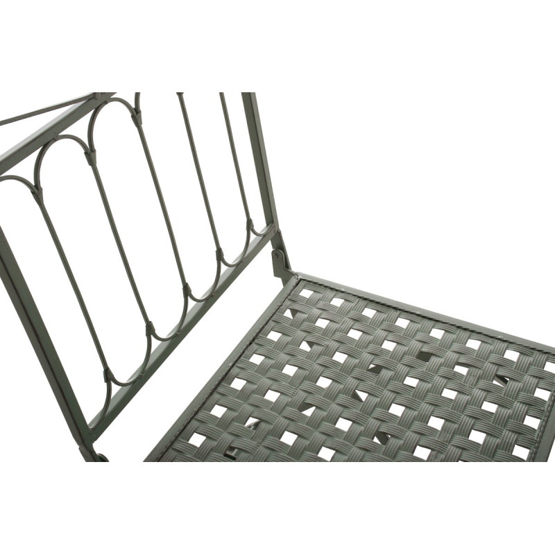 Chaise de jardin pliante en Fer forgé Vert vieilli Aleesha - 6