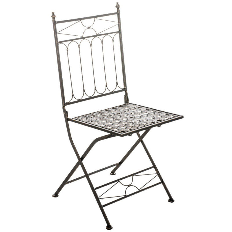 Chaise de jardin pliante en Fer forgé Bronze Aleesha - 1