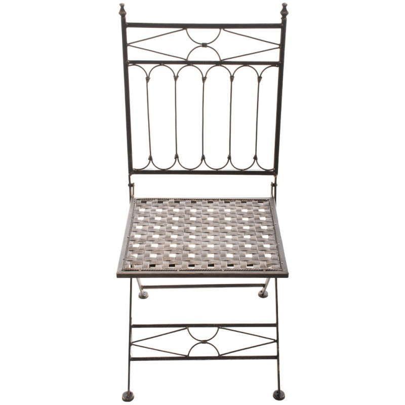 Chaise de jardin pliante en Fer forgé Bronze Aleesha - 2