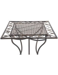 Table pour terrasse Carrée 2 personnes en Fer forgé Bronze Marilee - 2