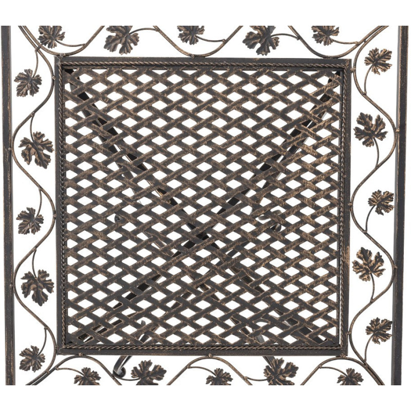 Table pour terrasse Carrée 2 personnes en Fer forgé Bronze Marilee - 3