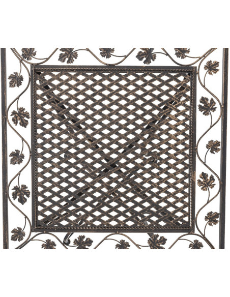 Table pour terrasse Carrée 2 personnes en Fer forgé Bronze Marilee - 3