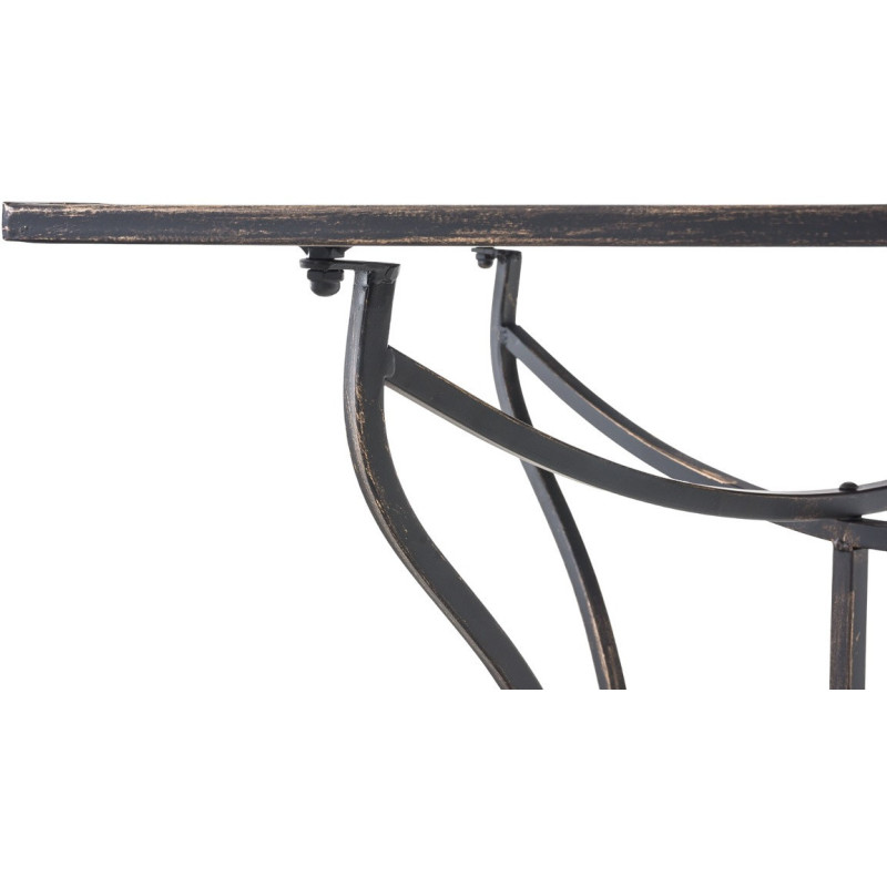 Table pour terrasse Carrée 2 personnes en Fer forgé Bronze Marilee - 4