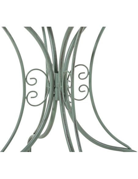 Table pour terrasse Ronde 2 personnes en Fer forgé Vert vieilli Vesna - 4