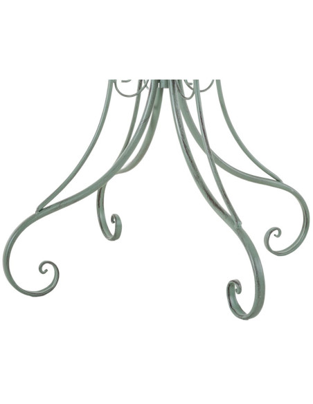 Table pour terrasse Ronde 2 personnes en Fer forgé Vert vieilli Vesna - 5