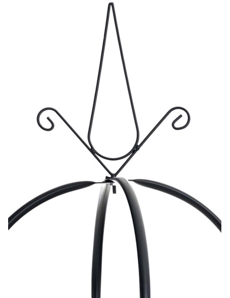 Tuteur obélisque plantes grimpantes en Métal Noir Hauteur 190 cm Heck - 3