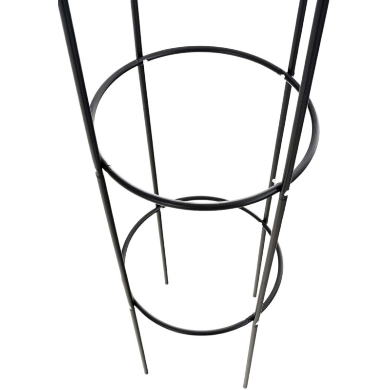 Tuteur obélisque plantes grimpantes en Métal Noir Hauteur 190 cm Heck - 6
