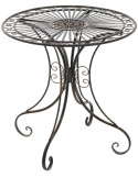 Table pour terrasse Ronde 2 personnes en Fer forgé Bronze Vesna