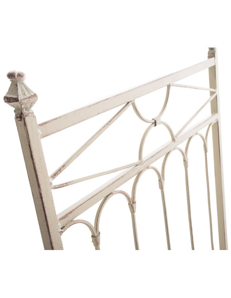 Chaise de jardin pliante en Fer forgé Crème vieilli Aleesha - 6