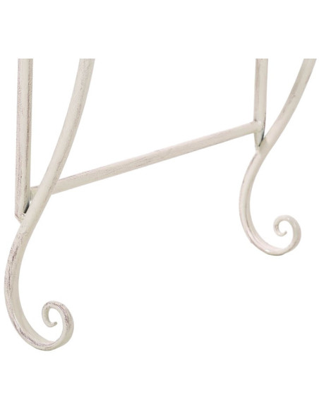 Banc de jardin 2 places en Fer forgé Crème vieilli Austyn - 8