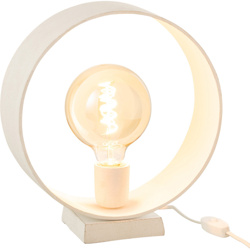 Lampe à poser Cercle Dawn en Métal Blanc Mat - 3