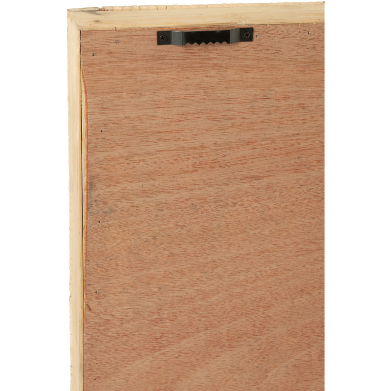 Plateau Carré de service Sven en Bambou Naturel Bois Blanc J-Line - 3