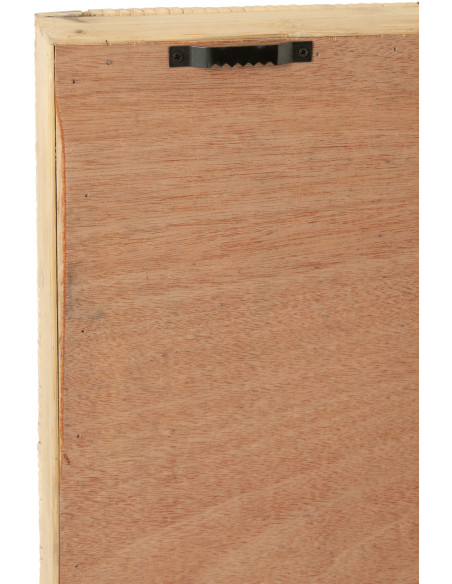 Plateau Carré de service Sven en Bambou Naturel Bois Blanc J-Line - 3