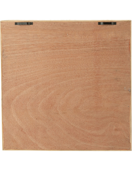 Plateau Carré de service Sven en Bambou Naturel Bois Blanc J-Line - 4