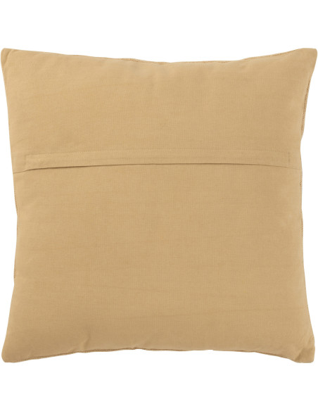 Coussin Carré Hantaya 45x45 en Coton Beige Motif brodé - 3