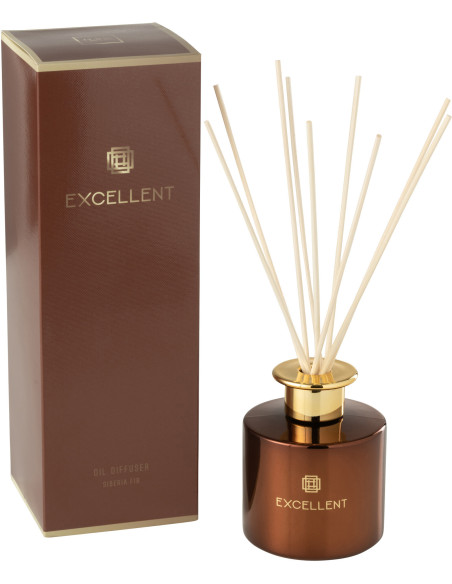 Diffuseur de parfum Senteur Boisée Siberia Fir Excellent 150 ml en Verre Marron - 1