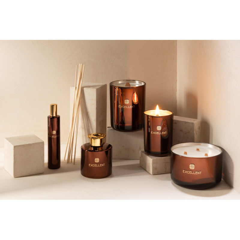 Diffuseur de parfum Senteur Boisée Siberia Fir Excellent 150 ml en Verre Marron - 4