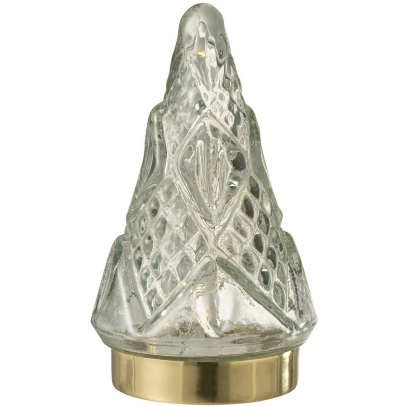 Sapin de Noël lumineux Led 15 cm en Verre Transparent - 2