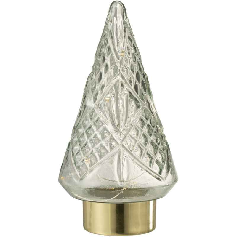 Sapin de Noël lumineux Led 25 cm en Verre Transparent - 2