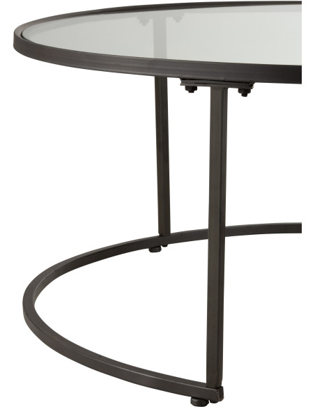Table Basse moderne Gigogne Originale Ronde J Line - 5