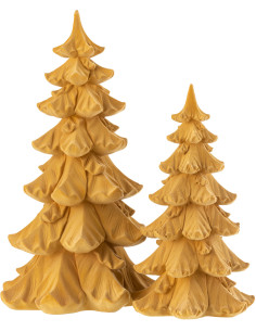 Sapin de Noël 40 cm en Résine Ocre J-Line - 2