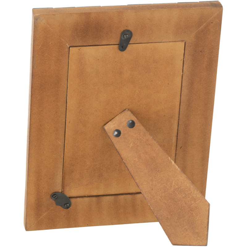 Cadre photo Wall en Bois Corne Gris Motif carrés pour photo 10x15 - 3