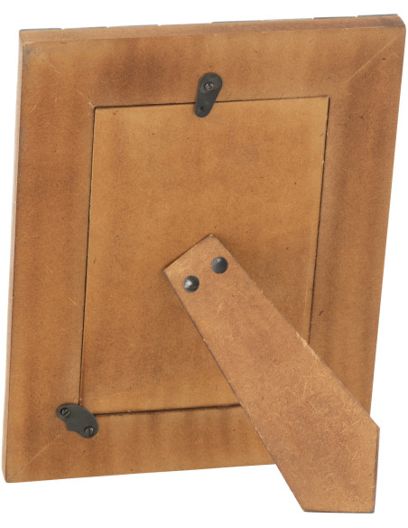 Cadre photo Wall en Bois Corne Gris Motif carrés pour photo 10x15 - 3