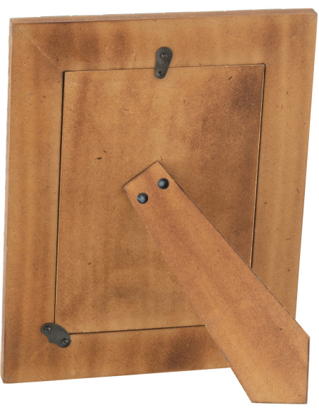 Cadre photo Wall en Bois Corne Gris Motif carrés pour photo 13x18 - 3