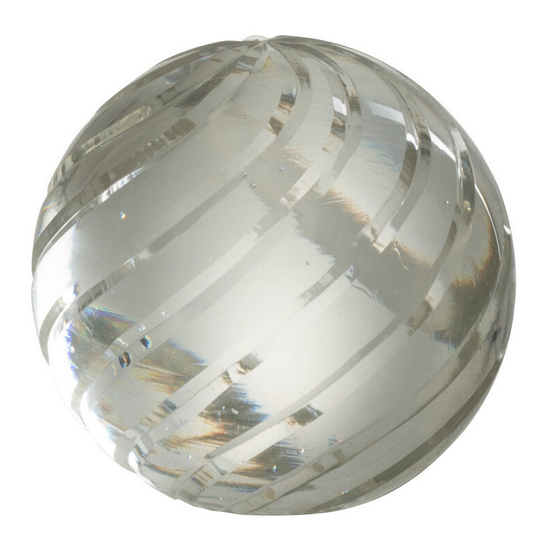 Presse papier boule en verre transparent Ondes 6 cm | Histoires Singulières - 1