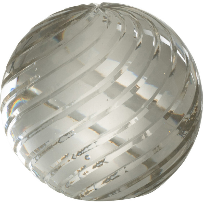 Presse papier boule en verre transparent Ondes 9 cm | Histoires Singulières - 1