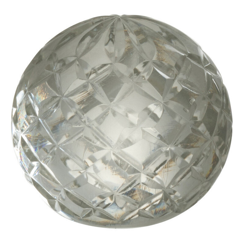 Presse papier boule en verre transparent Losanges 6 cm | Histoires Singulières - 1