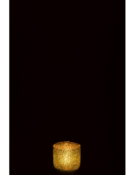 Photophore moderne vert D8 cm en verre - 4