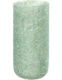 Photophore haut vert H28 cm en verre - 1